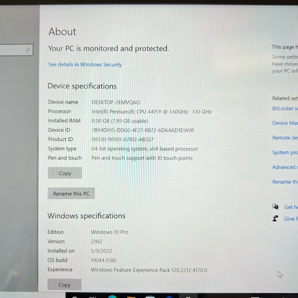 Microsoft 10” surface